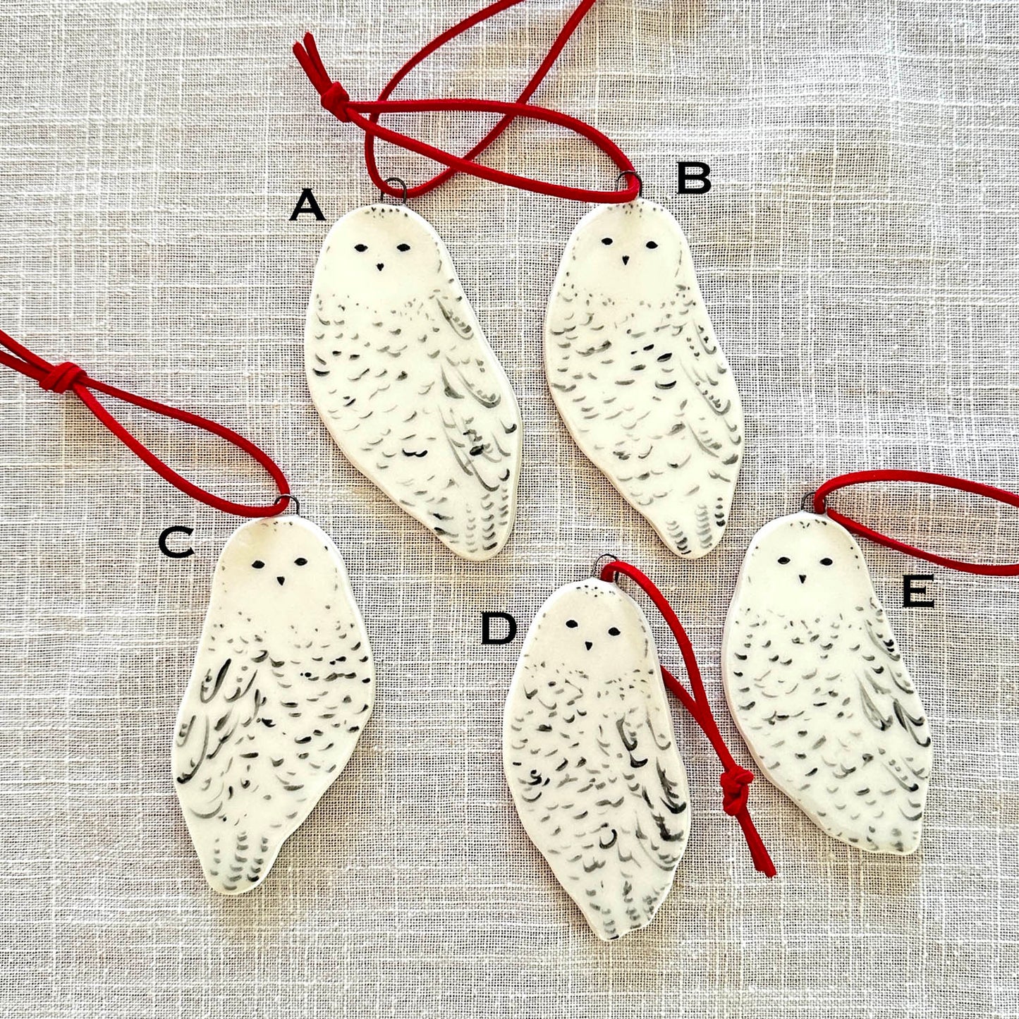 Snowy Owl Ornaments