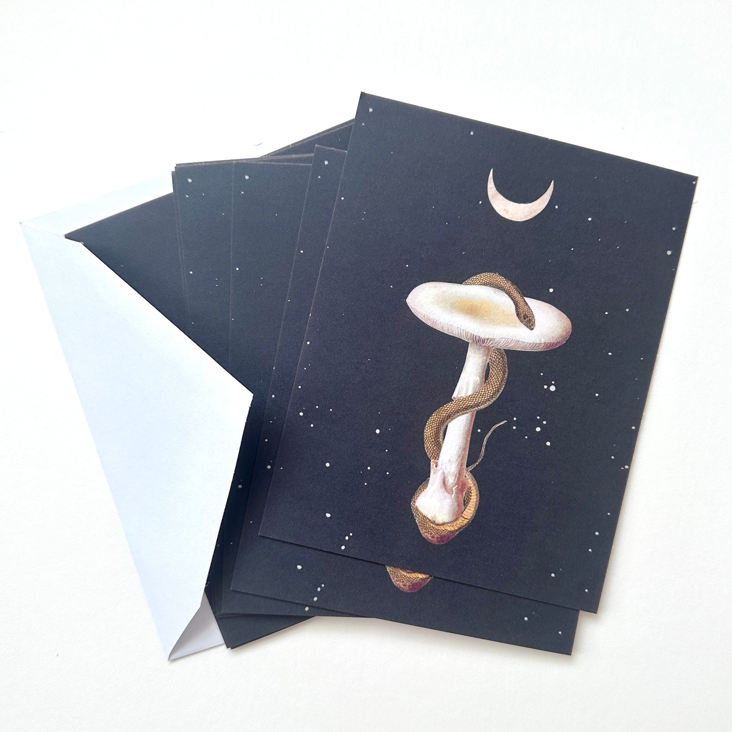 Celestial Snakeshroom note card