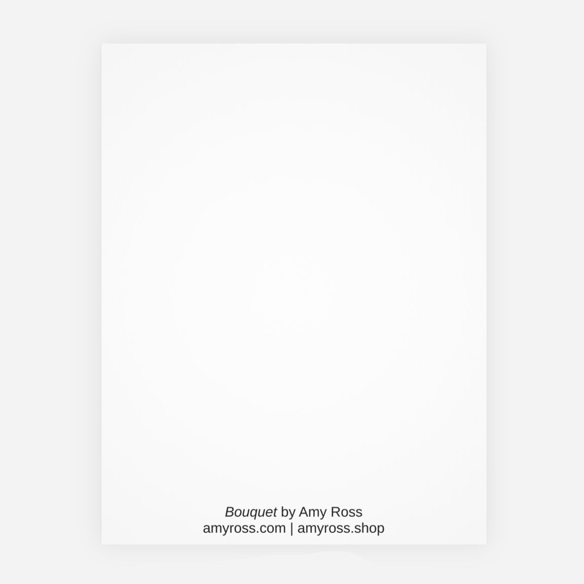 Bouquet note card