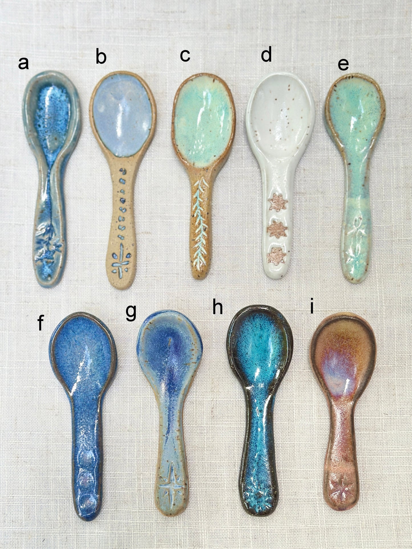 Medium ceramic spoons