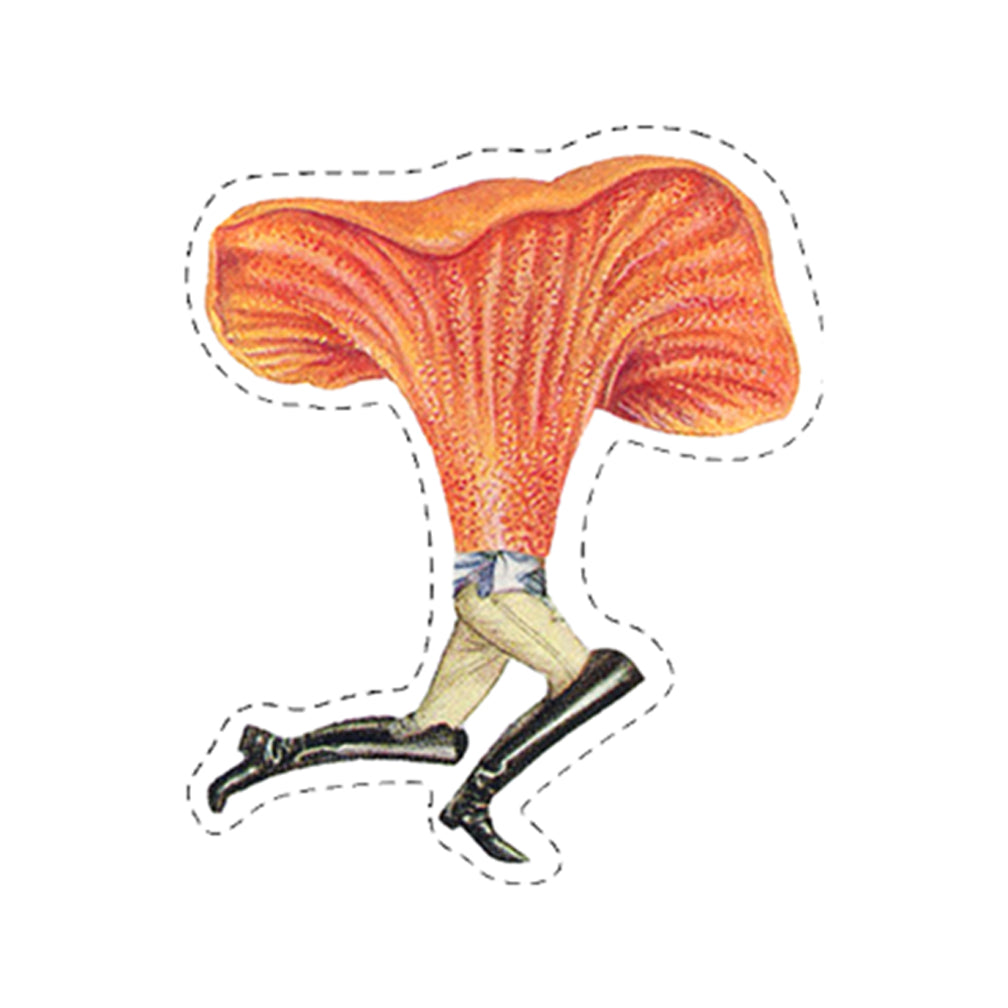 Orange-capped Mushroom Guy sticker