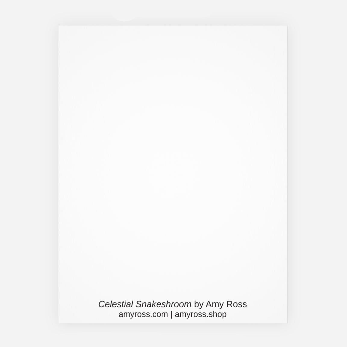 Celestial Snakeshroom note card