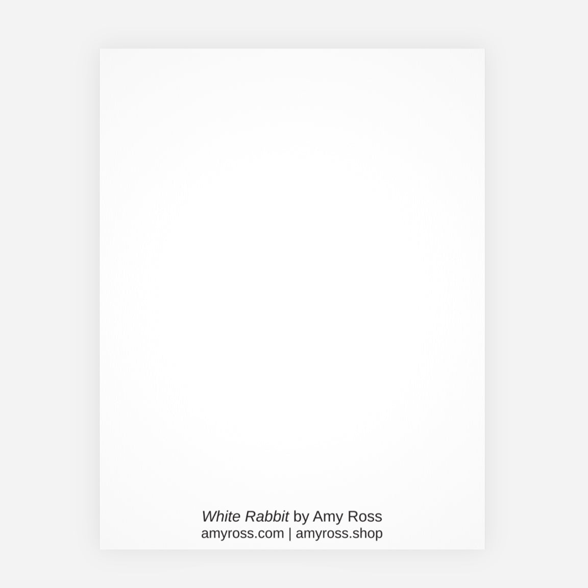 White Rabbit note card