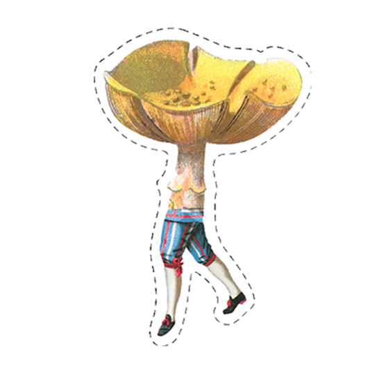 Yellow-capped Mushroom Guy sticker