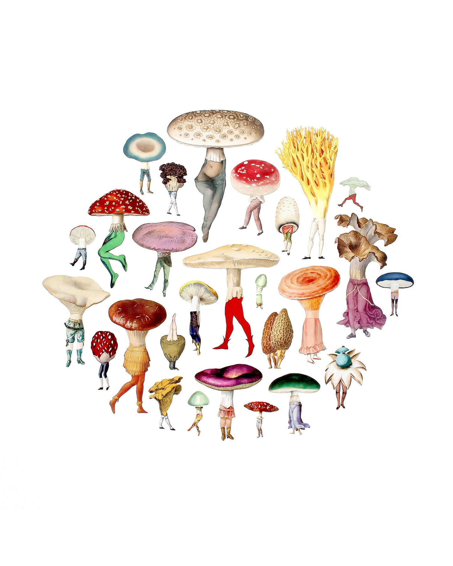 Mushroom Patch #2 print