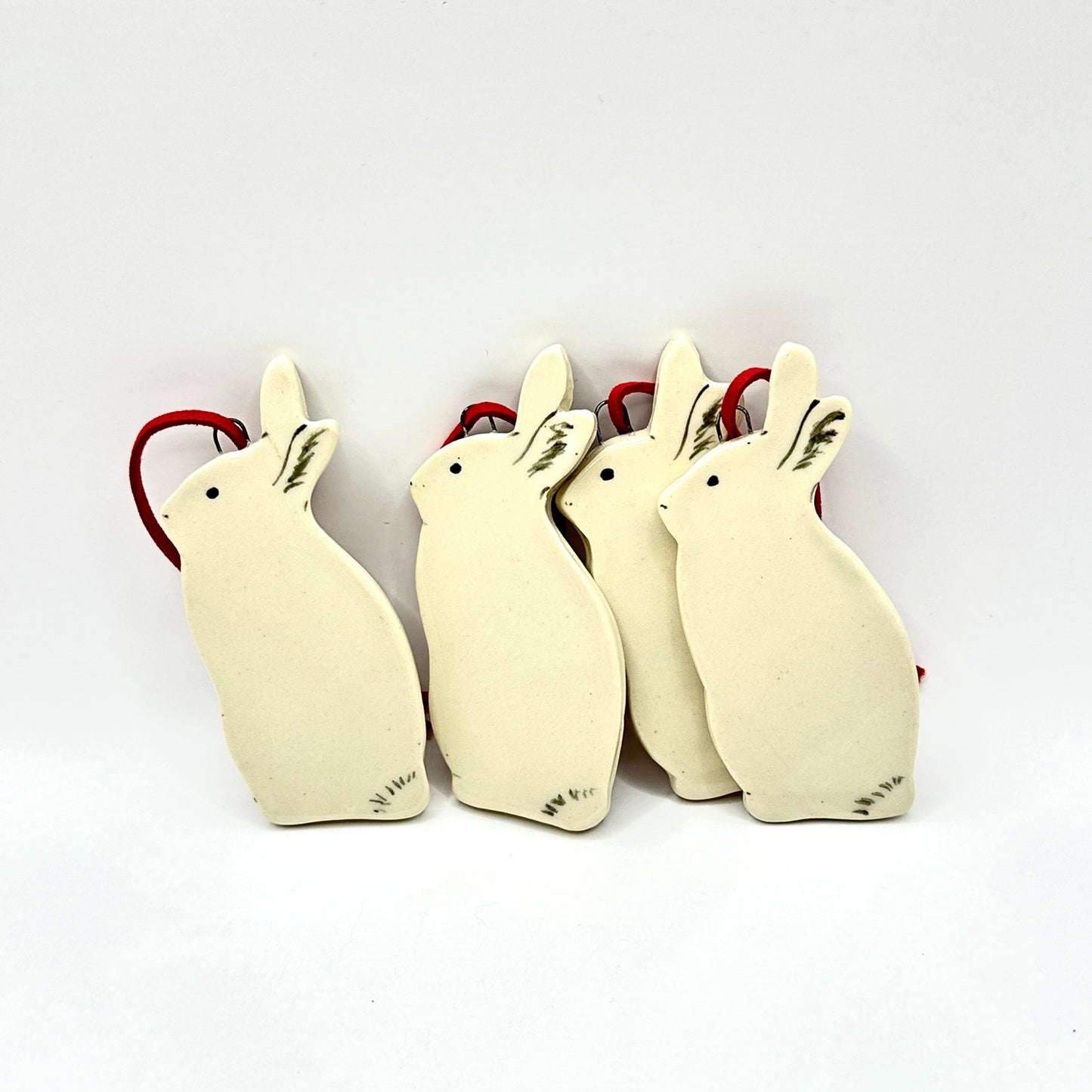 Upright Bunny Ornaments