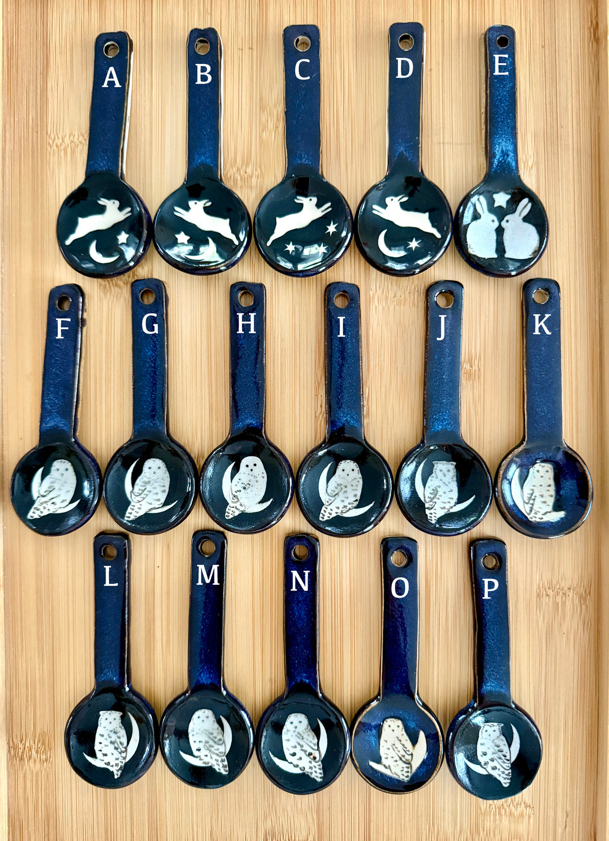 Black Illustrated Spoons
