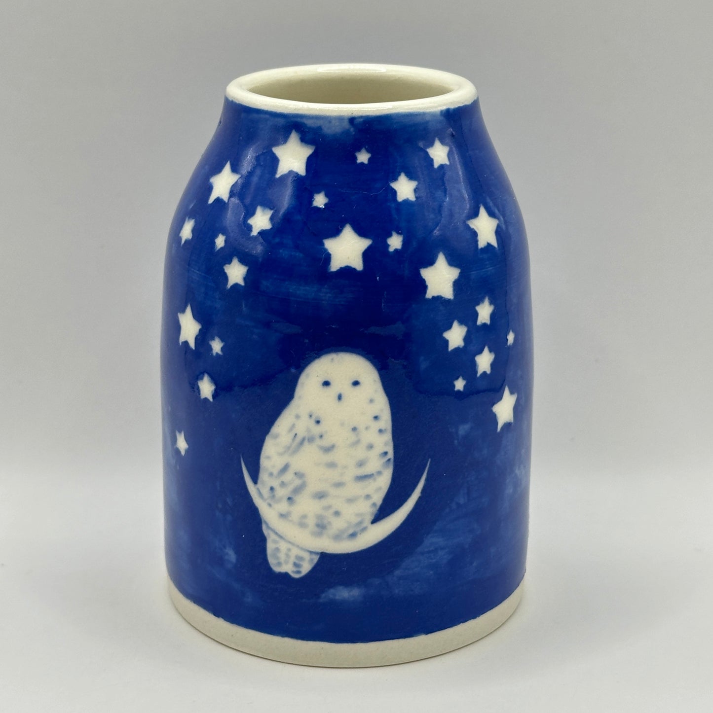 *SECONDS* Blue Owl Vase