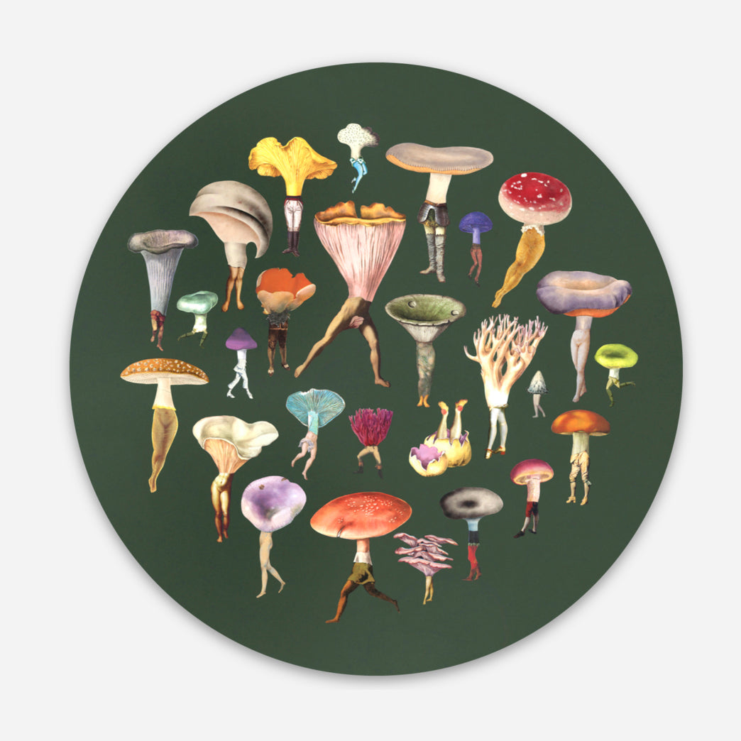 Green Mushroom Patch sticker