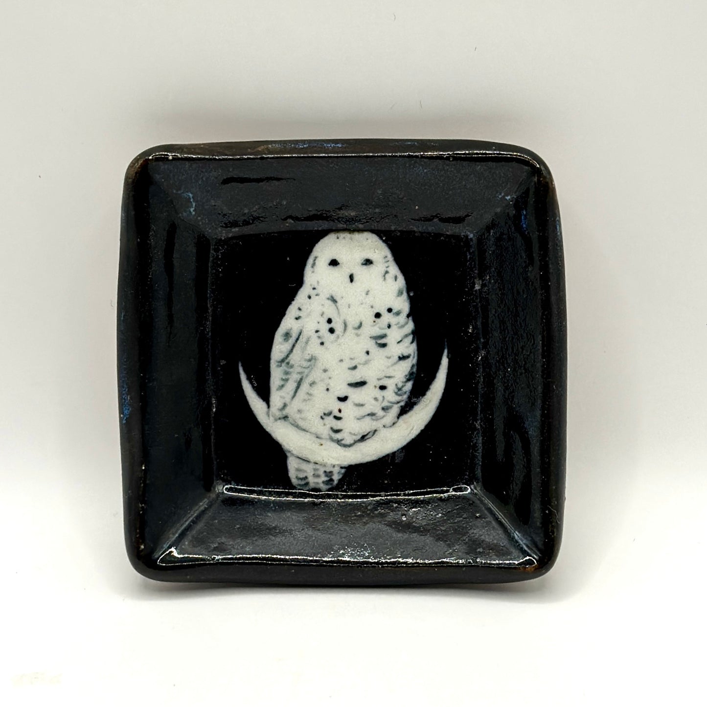 Snowy Owl Trinket Dish #1