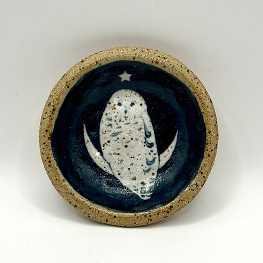 Snowy Owl Trinket Dish #2