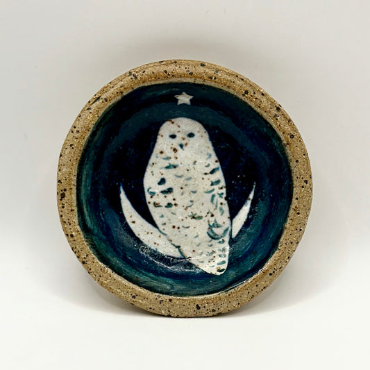 Snowy Owl Trinket Dish #3