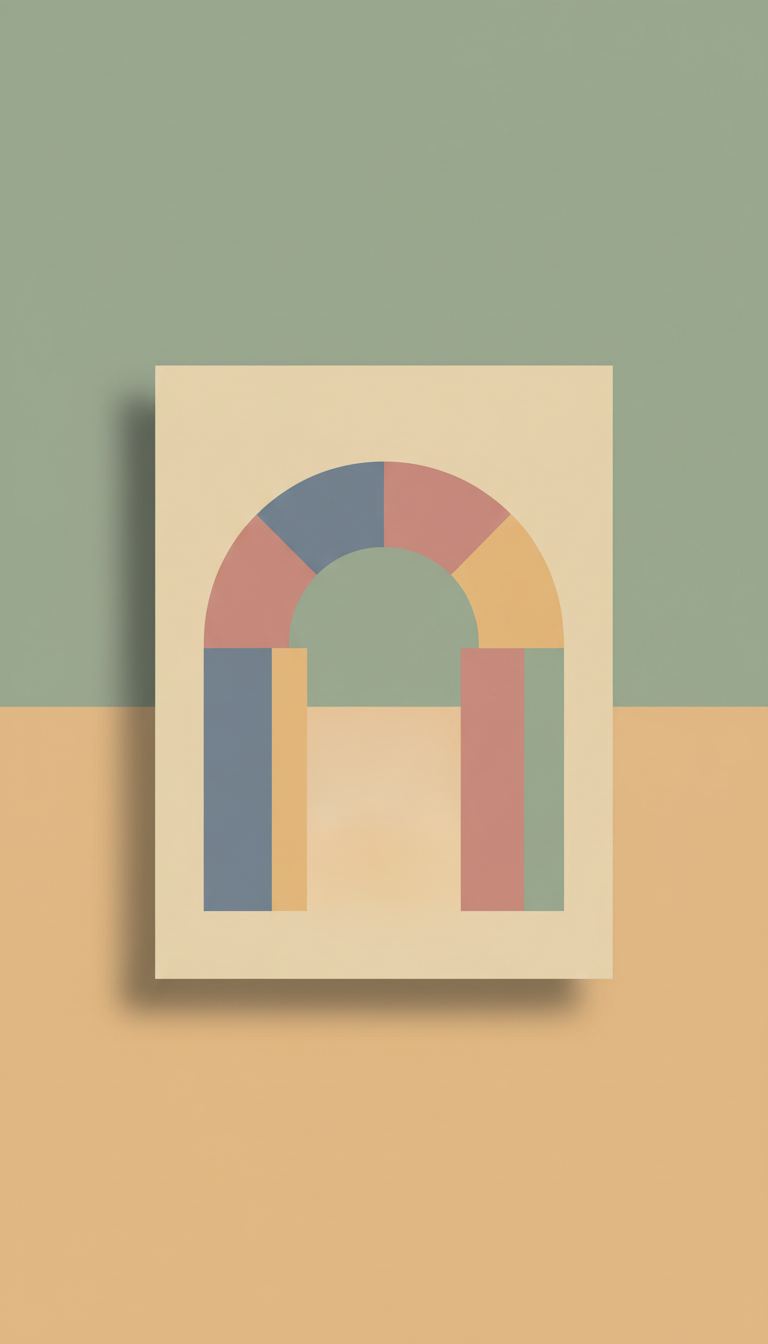 Archway abstract art print on archival paper