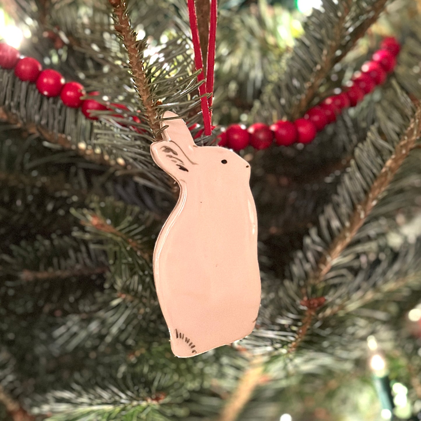 Upright Bunny Ornaments