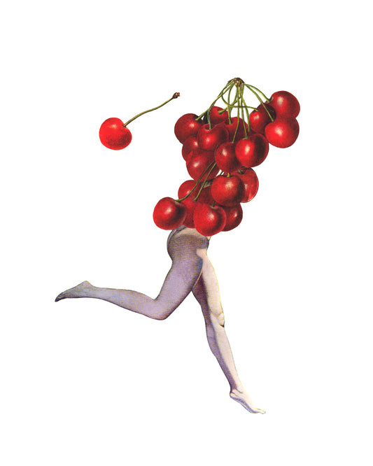 Leaping Cherries print