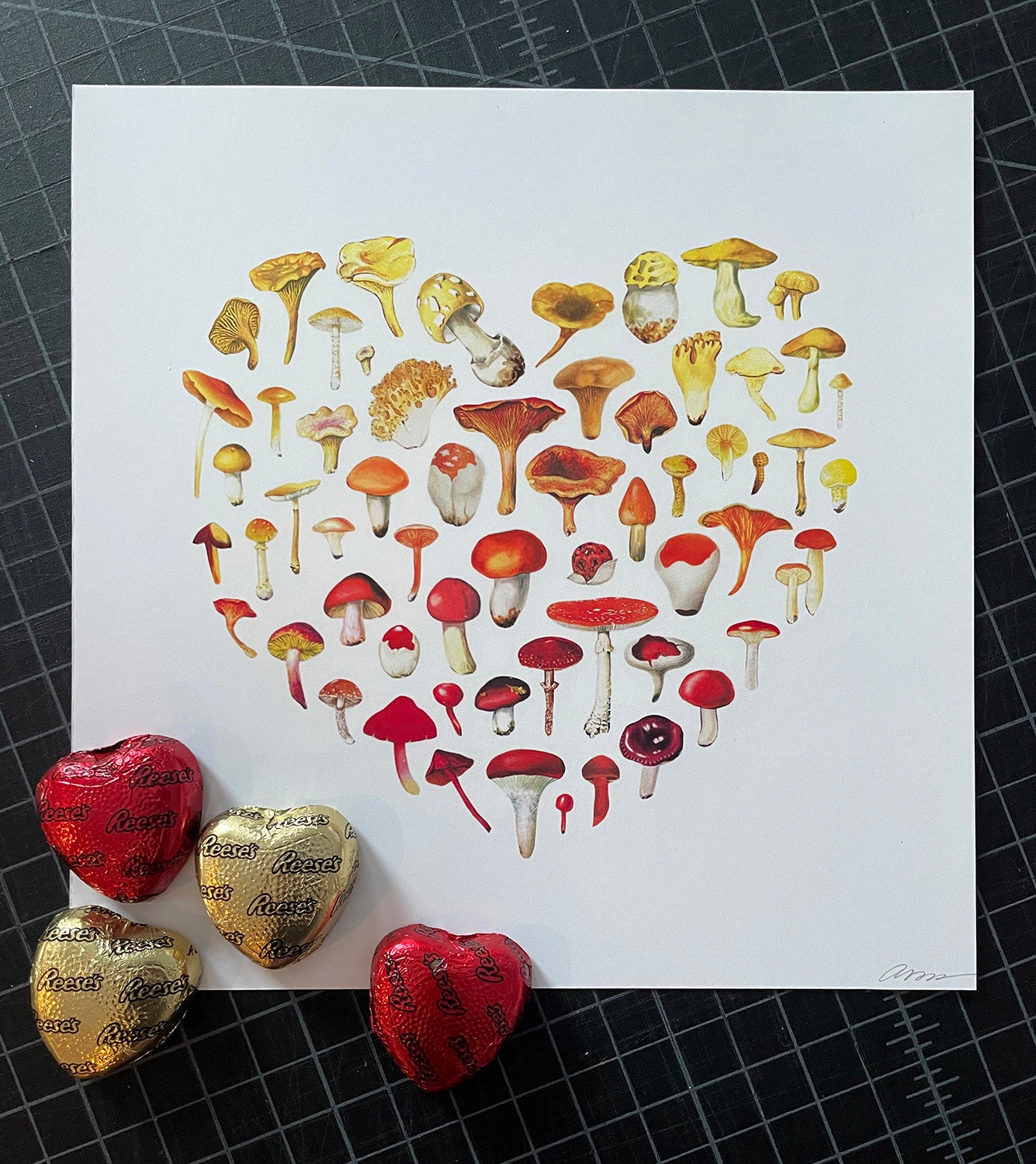 Mushroom Love print